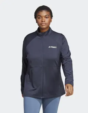 Adidas Terrex Multi Full-Zip Fleece Jacket (Plus Size). 2 Adidas Terrex Multi Full-Zip Fleece Jacket (Plus Size). 2