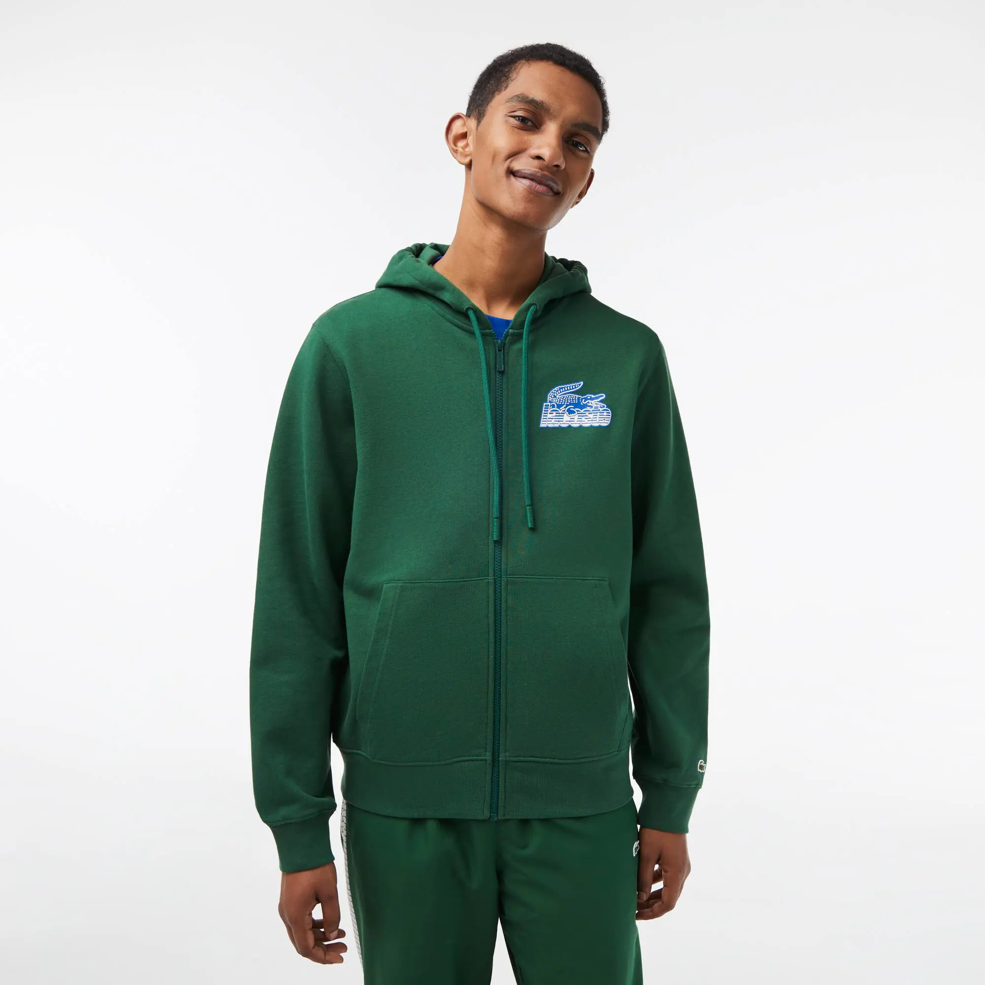 Lacoste Herren LACOSTE Kapuzenpulli aus ungerautem Fleece. 1