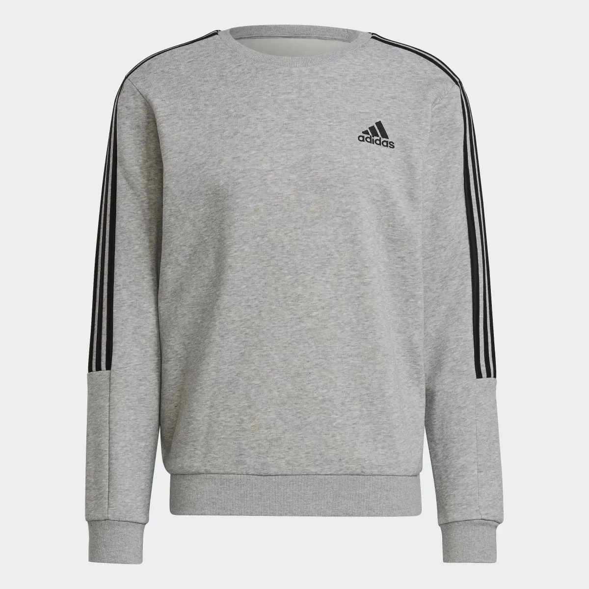 Adidas Essentials Fleece Cut 3-Stripes Sweatshirt. 1