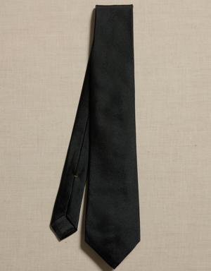 7-Fold Silk Tie black