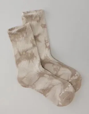 American Eagle Tie-Dye Crew Sock. 1