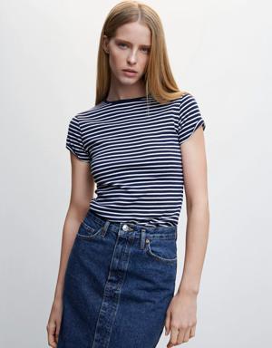 Striped cotton T-shirt
