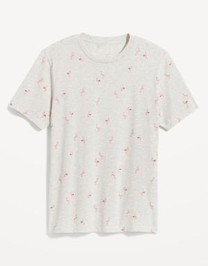 Old Navy Soft-Washed Printed Crew-Neck T-Shirt for Men pink