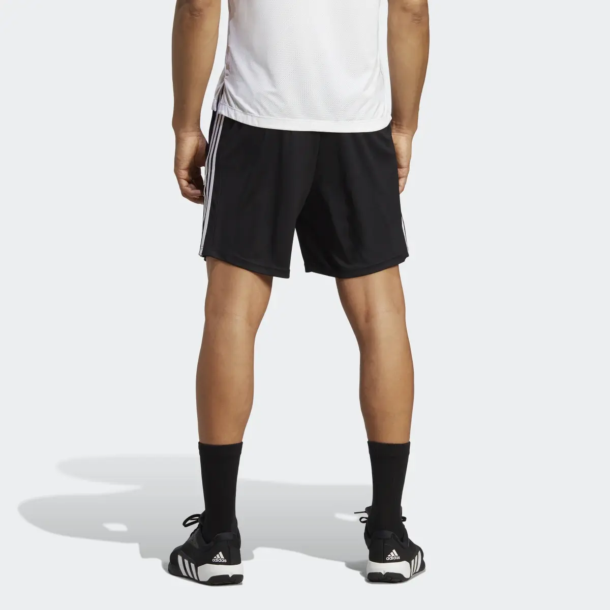 Adidas Train Essentials Piqué 3-Stripes Training Shorts. 2