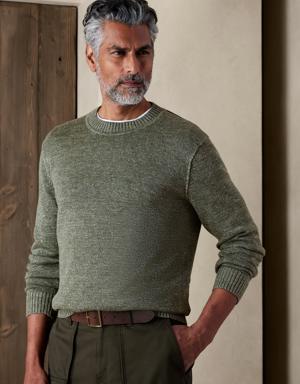 Giorgio Cotton-Linen Sweater green