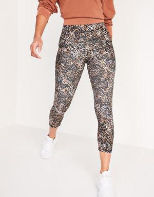 Old Navy High-Waisted PowerSoft Crop Leggings for Women multi