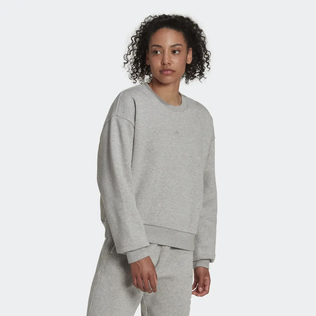 Adidas ALL SZN Fleece Sweatshirt. 2