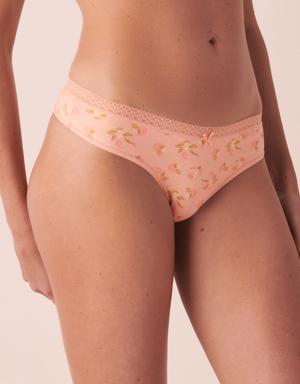 Lace Detail Super Soft Thong Panty