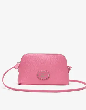 Lacoste Women's Lacoste Grained Leather Dome Crossover Bag