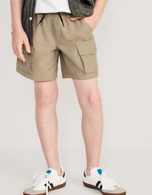Straight Cargo Jogger Shorts for Boys (Above Knee) beige
