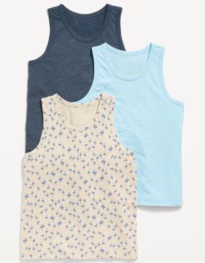Softest Tank Tops 3-Pack for Boys blue