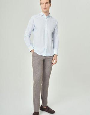 Bisse Erkek Slim Fit Uzun Kollu Spor Gömlek A.MAVİ. 3