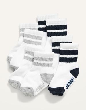 Unisex Crew Socks 4-Pack for Toddler & Baby