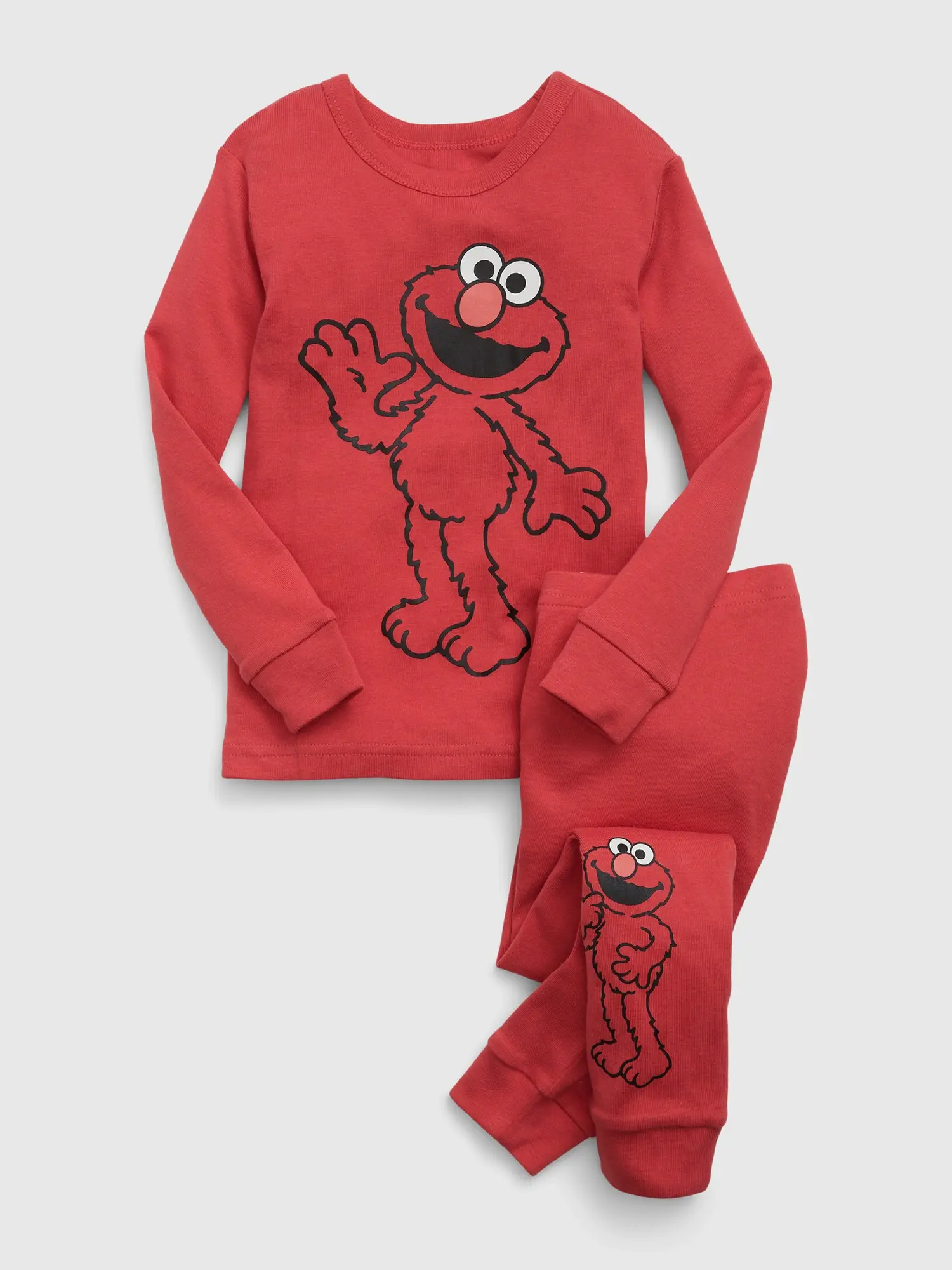 Gap babyGap Organic Cotton Sesame Street PJ Set red. 1