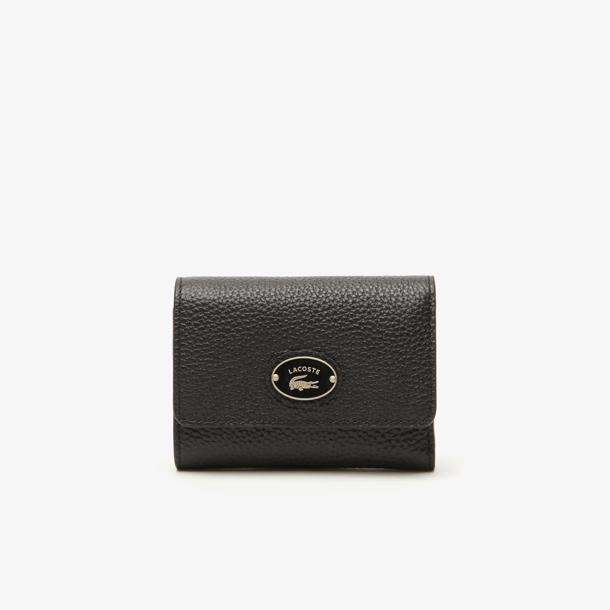 Lacoste Women’s Lacoste Top Grain Leather Flap Close Wallet. 1
