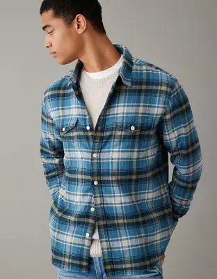 American Eagle Super Soft Flannel Shirt. 1