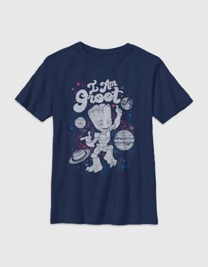 Kids Guardians of the Galaxy Celestial Groot Tee blue