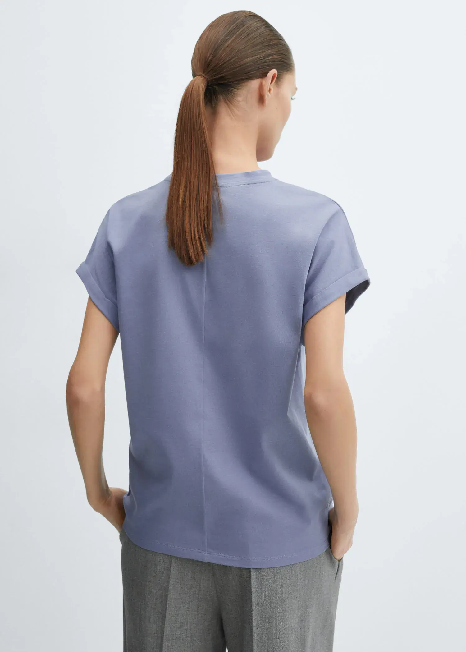 Mango Short-sleeved cotton t-shirt. 3
