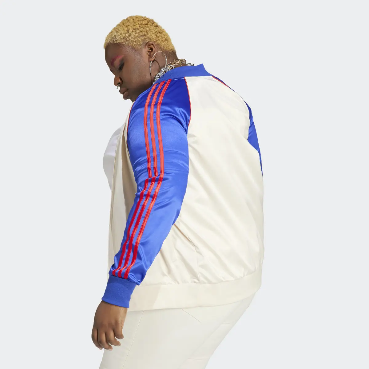 Adidas Satin SST Track Jacket (Plus Size). 3