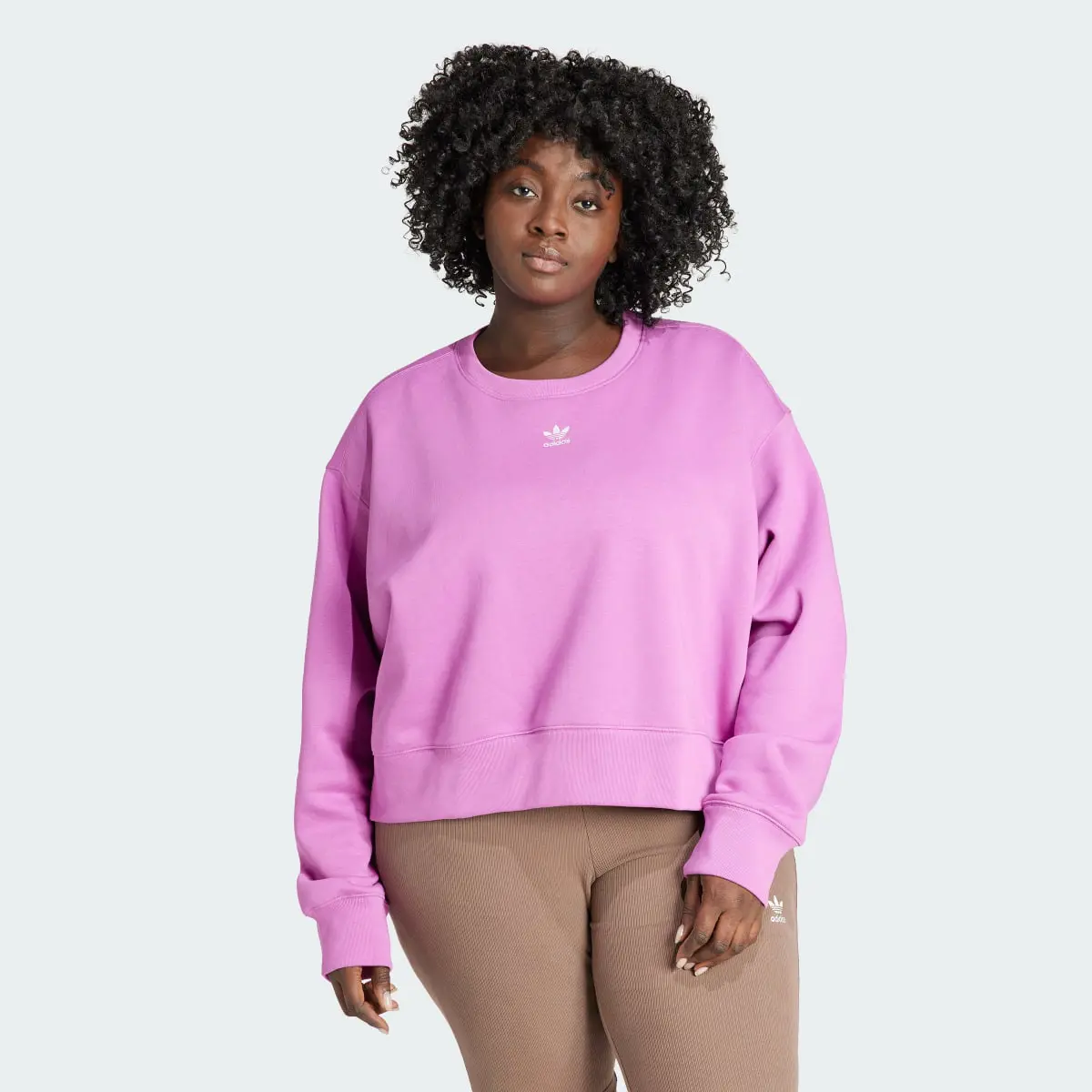 Adidas Felpa adicolor Essentials Crew (Curvy). 2