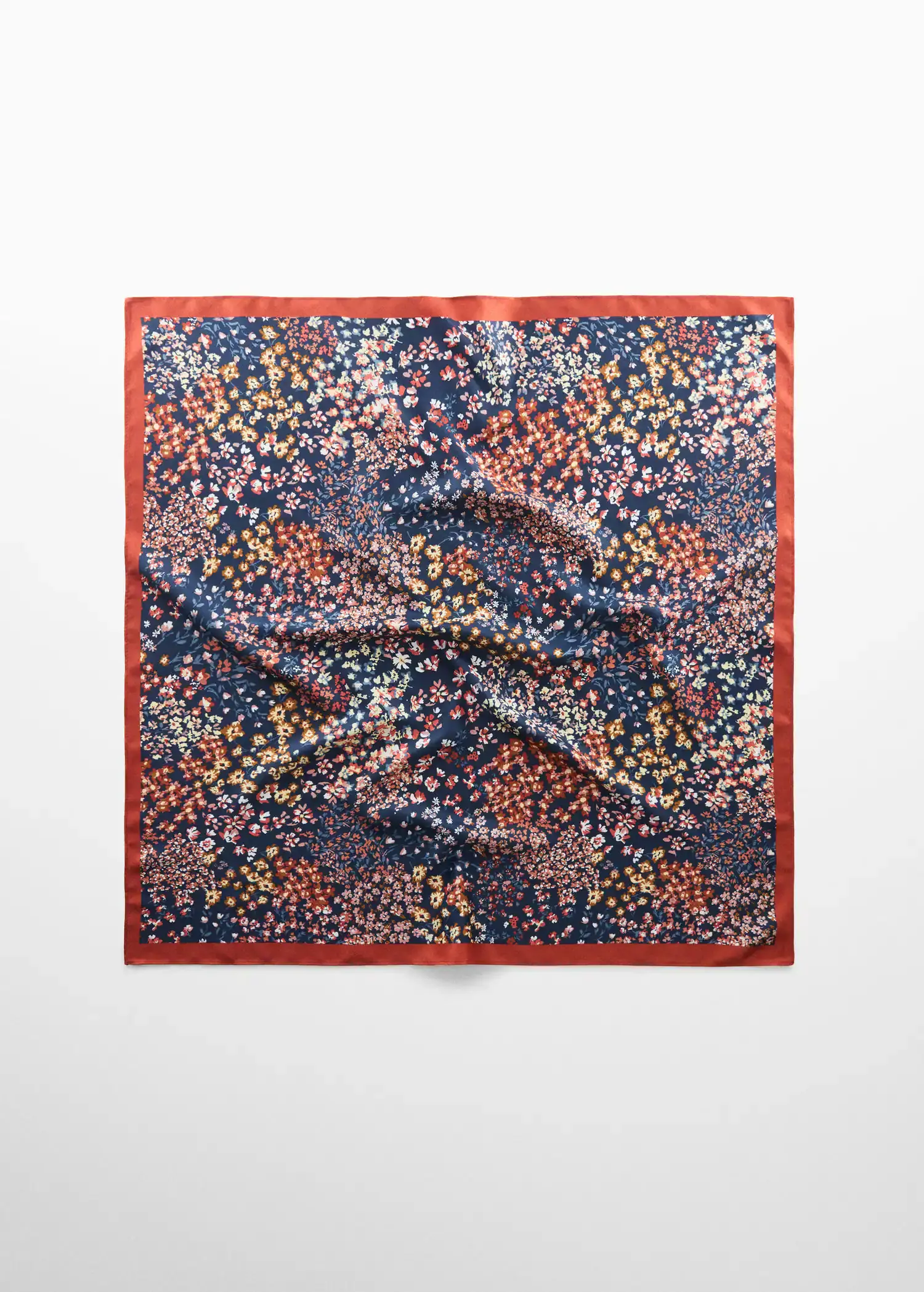 Mango Micro-floral print scarf. 1
