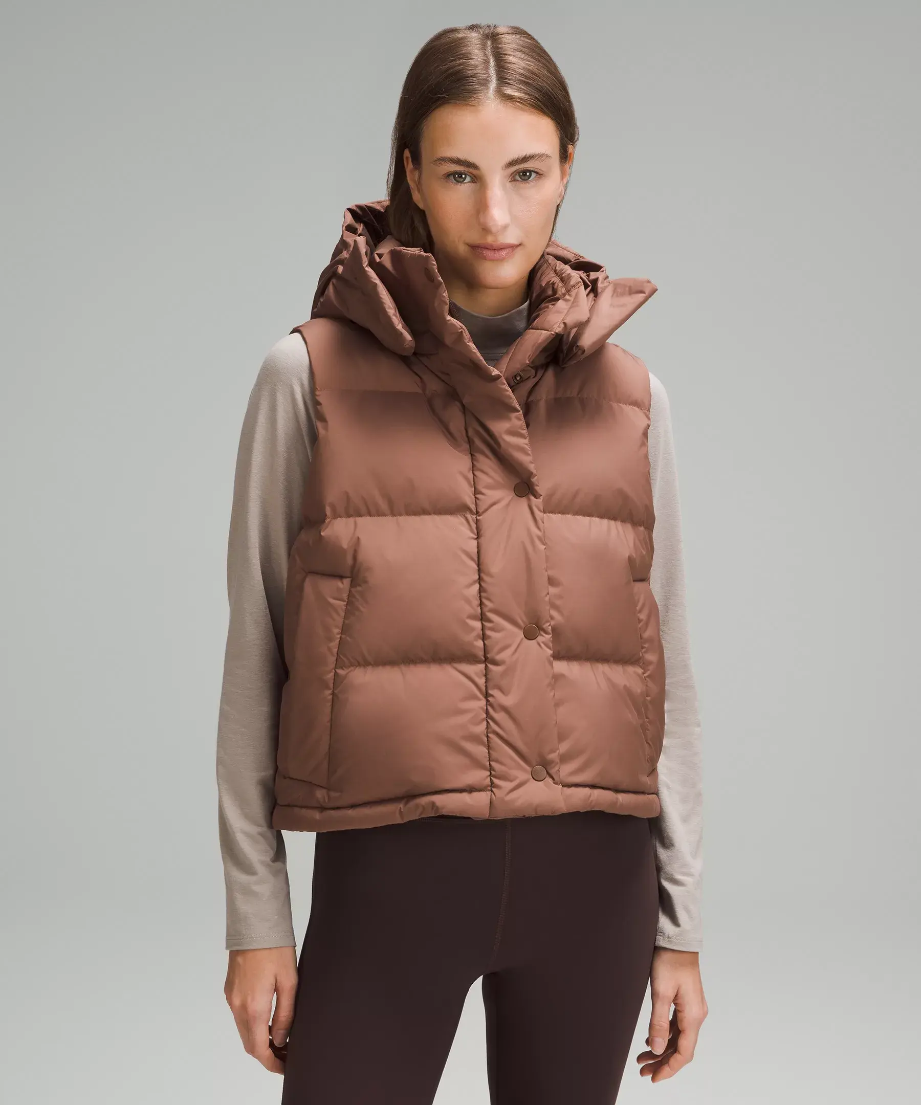 Lululemon Wunder Puff Cropped Vest. 1