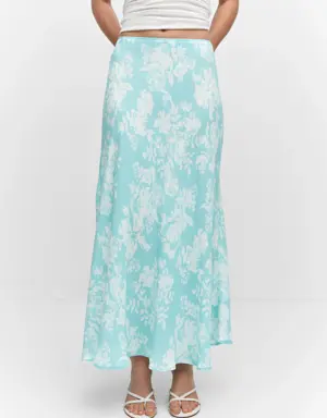 Mango Floral long skirt