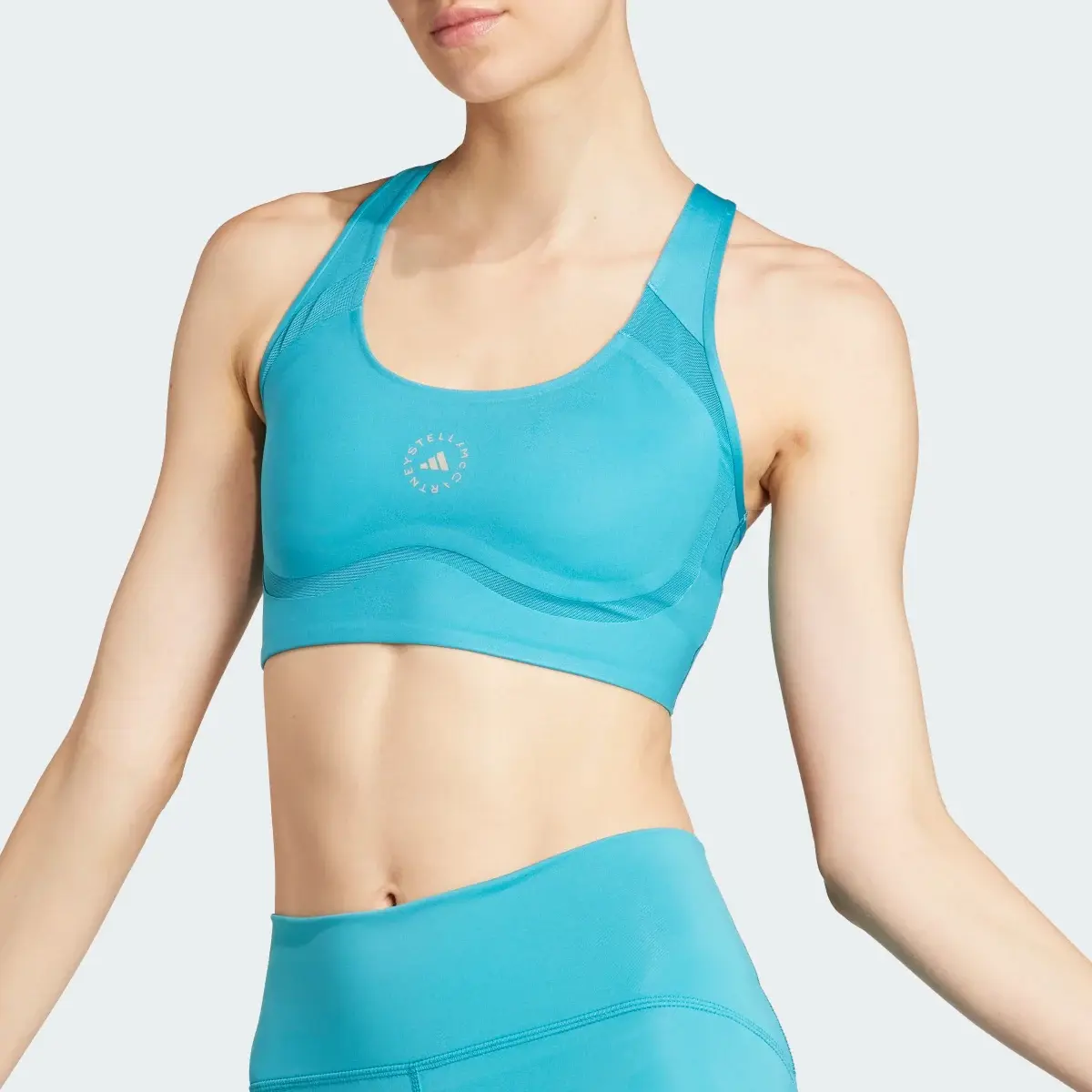 Adidas Brassière de training maintien moyen adidas by Stella McCartney TruePurpose Power Impact. 1