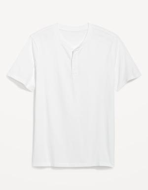 Old Navy Soft-Washed Short-Sleeve Henley T-Shirt white