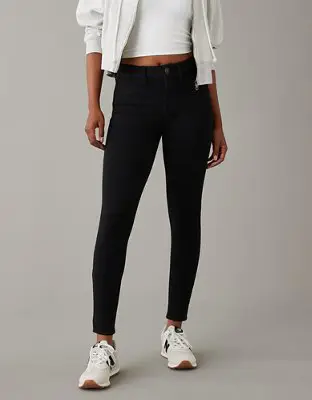 American Eagle Knit X Next Level High-Waisted Jegging. 1