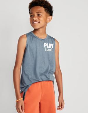 Cloud 94 Soft Go-Dry Cool Graphic Performance Tank for Boys blue