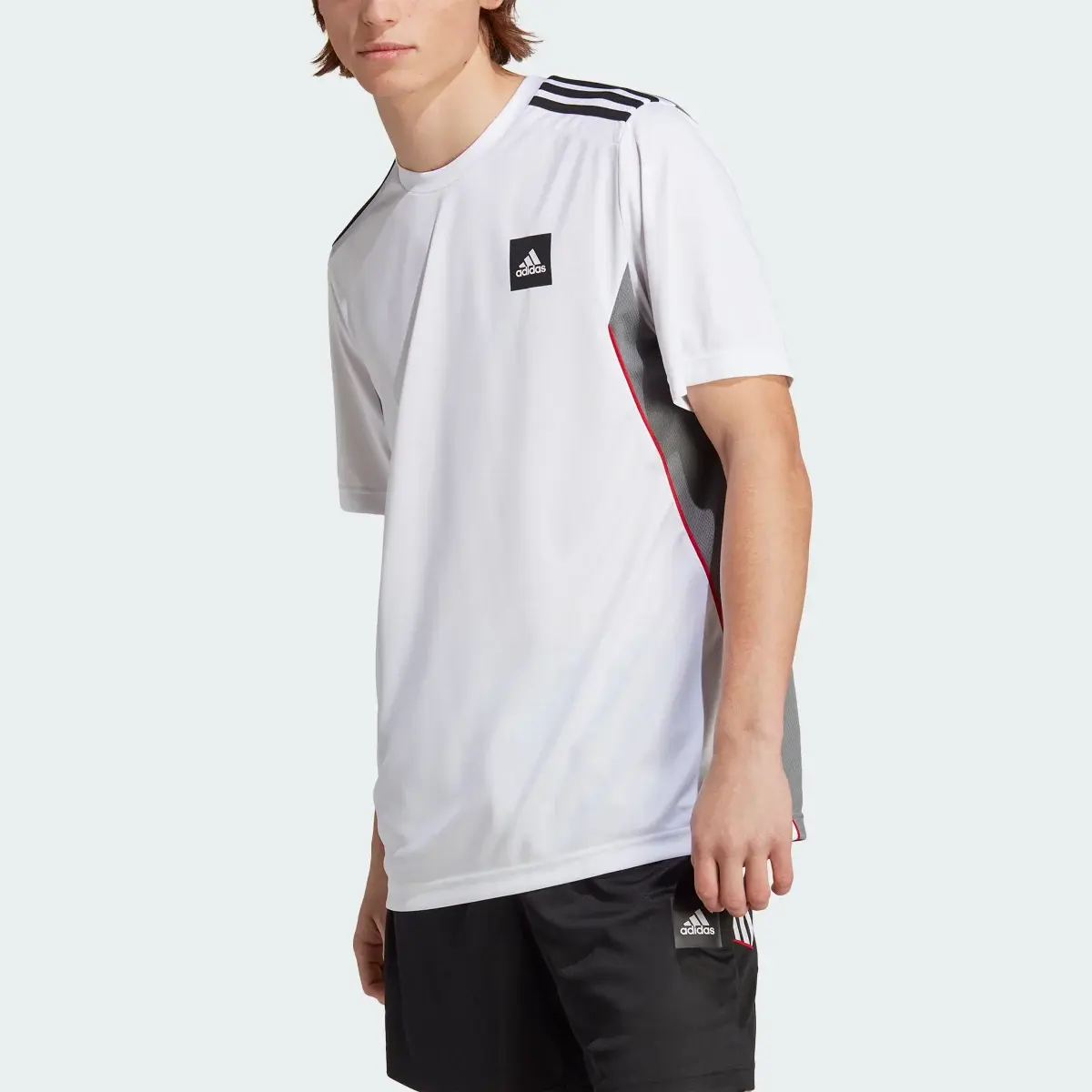 Adidas Football-Inspired Regular Fit T-Shirt. 1