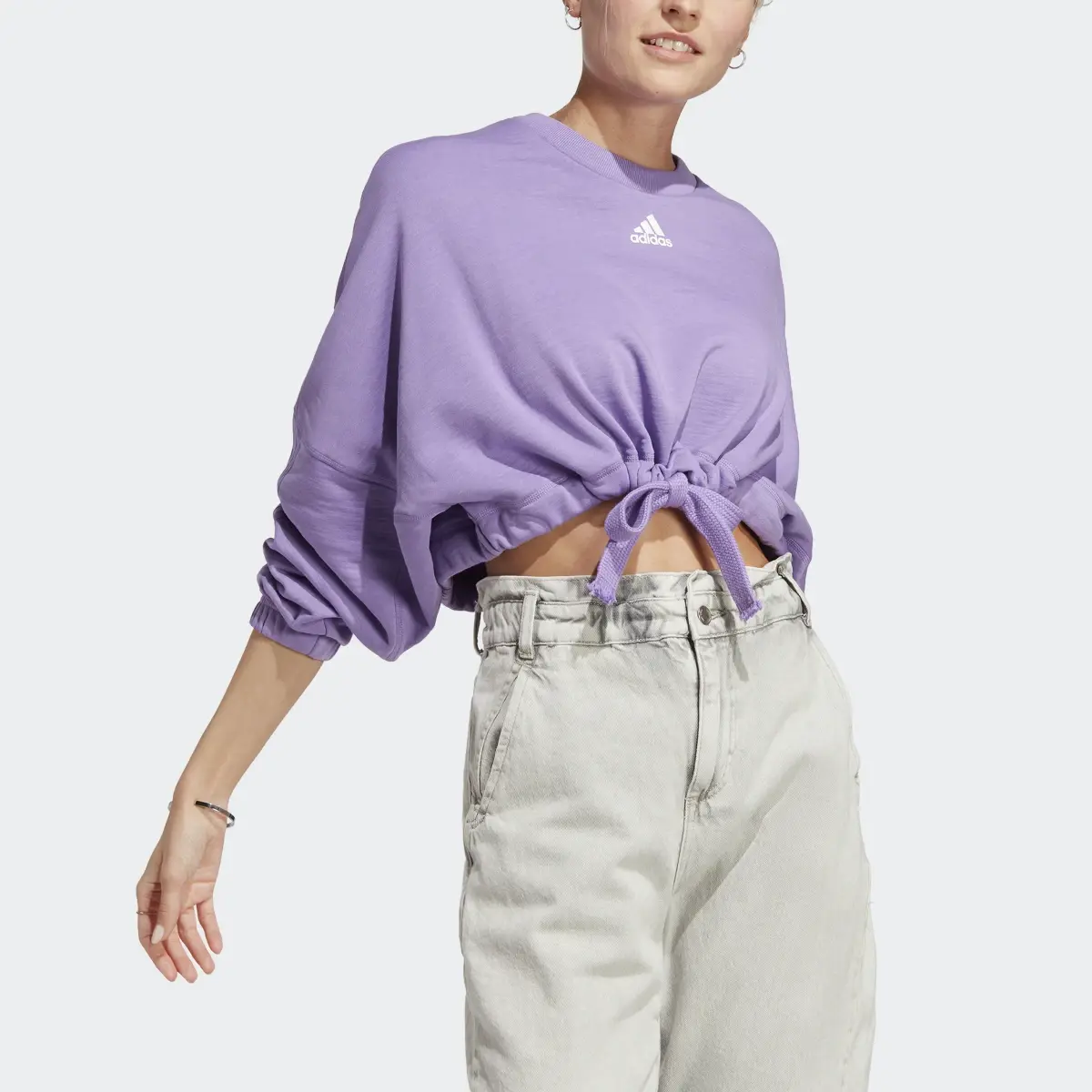 Adidas Dance Crop Versatile Sweatshirt. 1