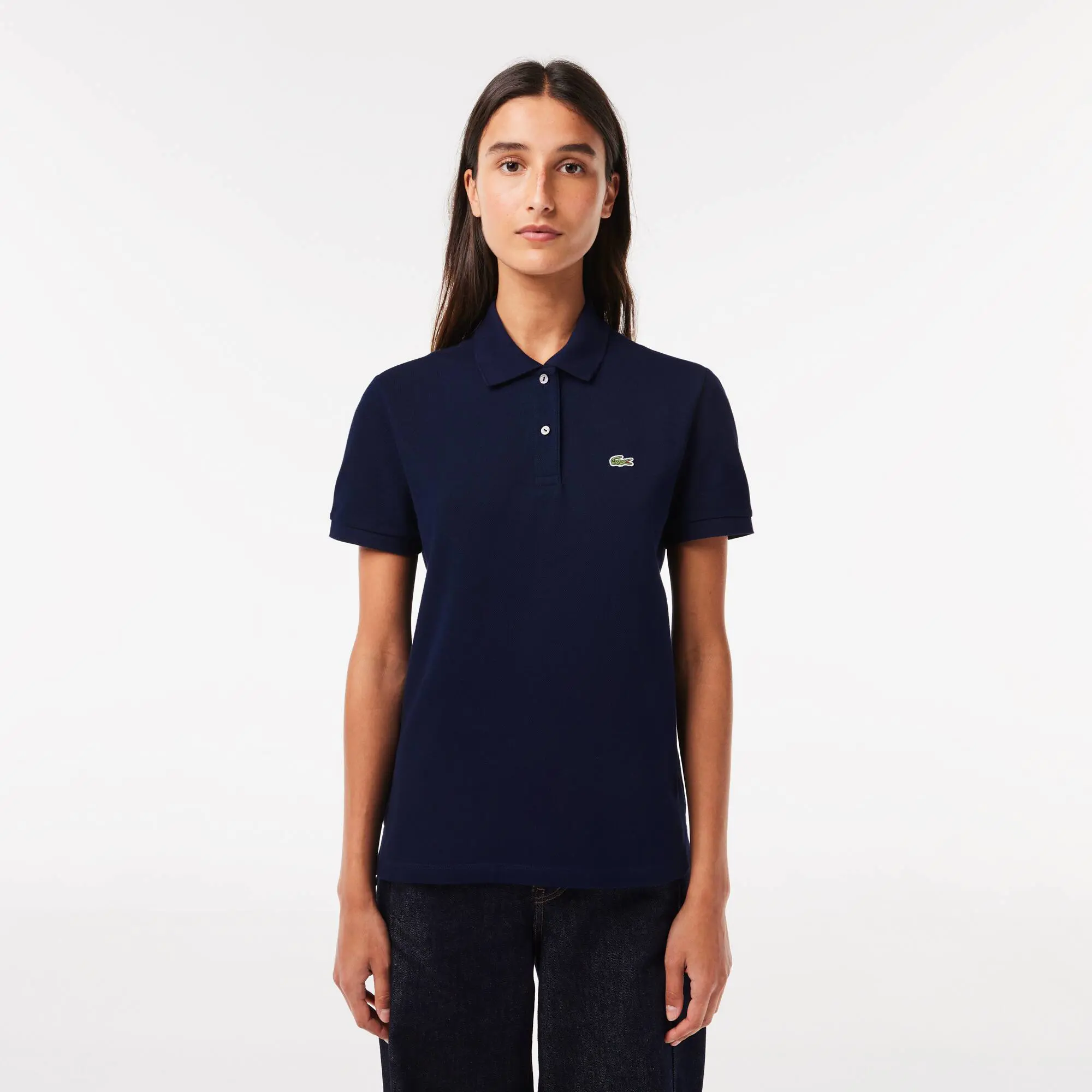 Lacoste Women's Lacoste Regular Fit Soft Cotton Petit Piqué Polo Shirt. 1