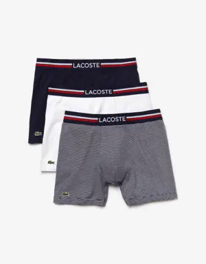 Men’s Long Stretch Cotton Jersey Boxer Brief 3-Pack