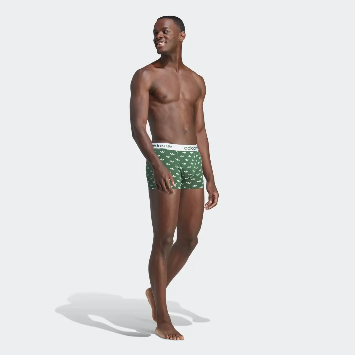 Adidas Comfort Flex Cotton Trunk Underwear 2 Pack. 3