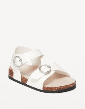 Faux-Leather Double-Buckle Sandals for Baby multi