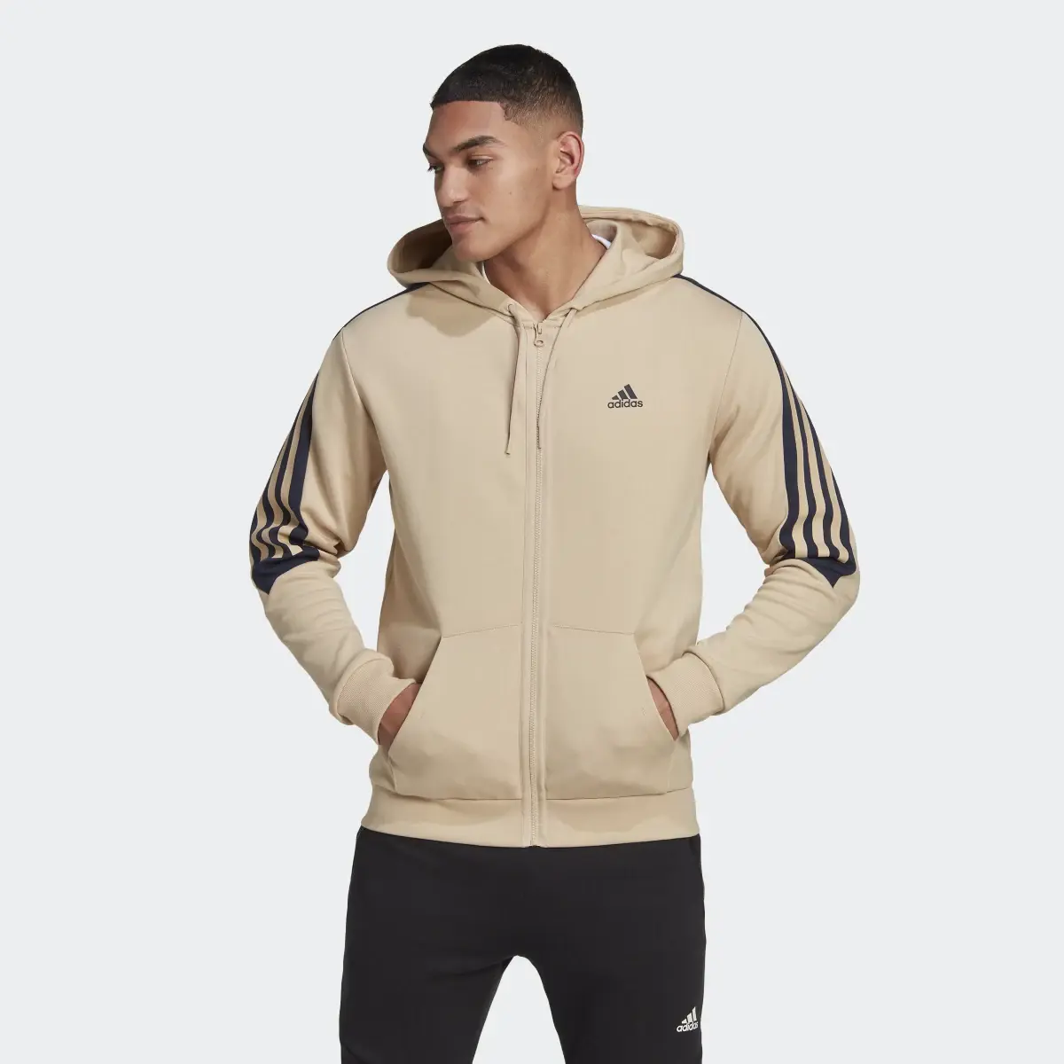 Adidas Felpa con cappuccio Future Icons 3-Stripes Full-Zip. 2