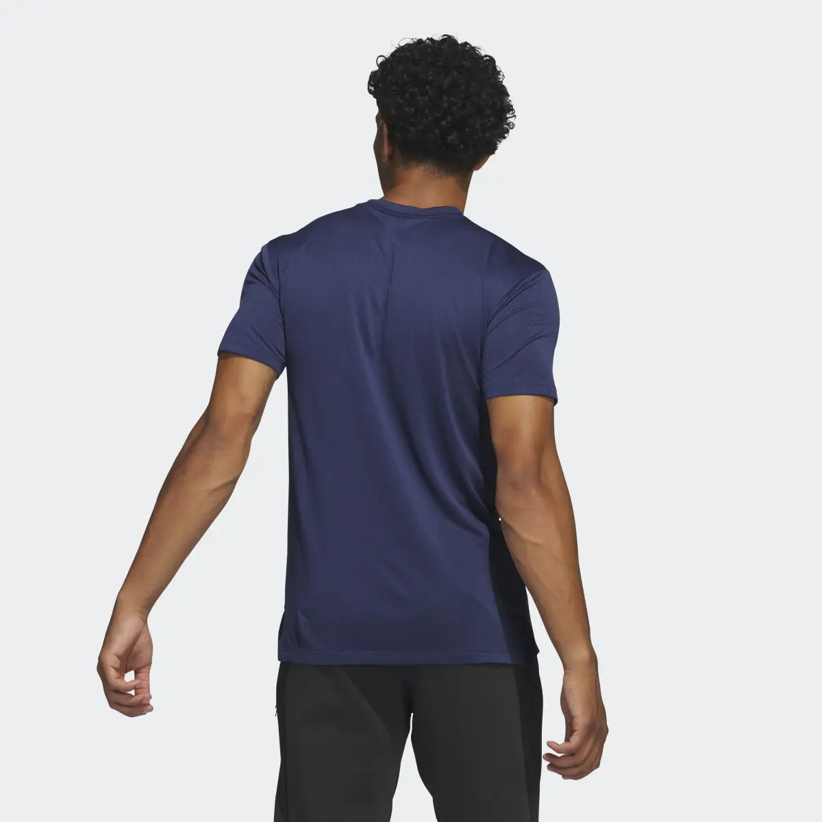 Adidas Hustle for the Muscle AEROREADY Short Sleeve Graphic Training Tee. 3