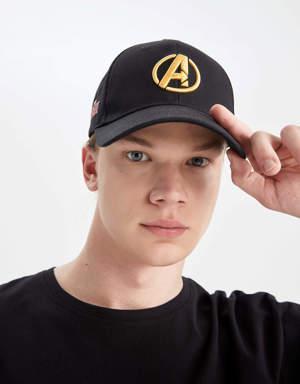 Erkek Marvel Avengers Nakışlı Pamuklu Cap Şapka