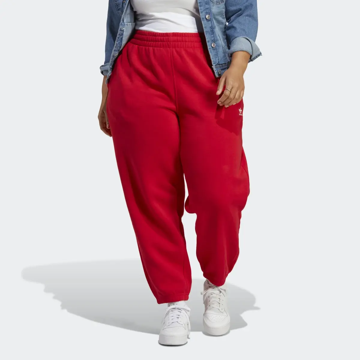 Adidas Essentials Fleece Joggers (Plus Size). 1