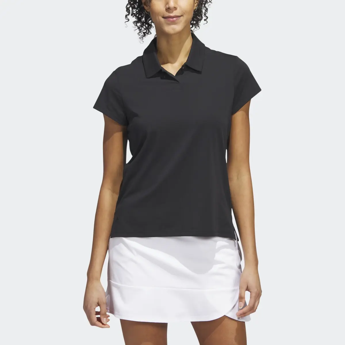 Adidas Go-To Heathered Golf Polo Shirt. 1