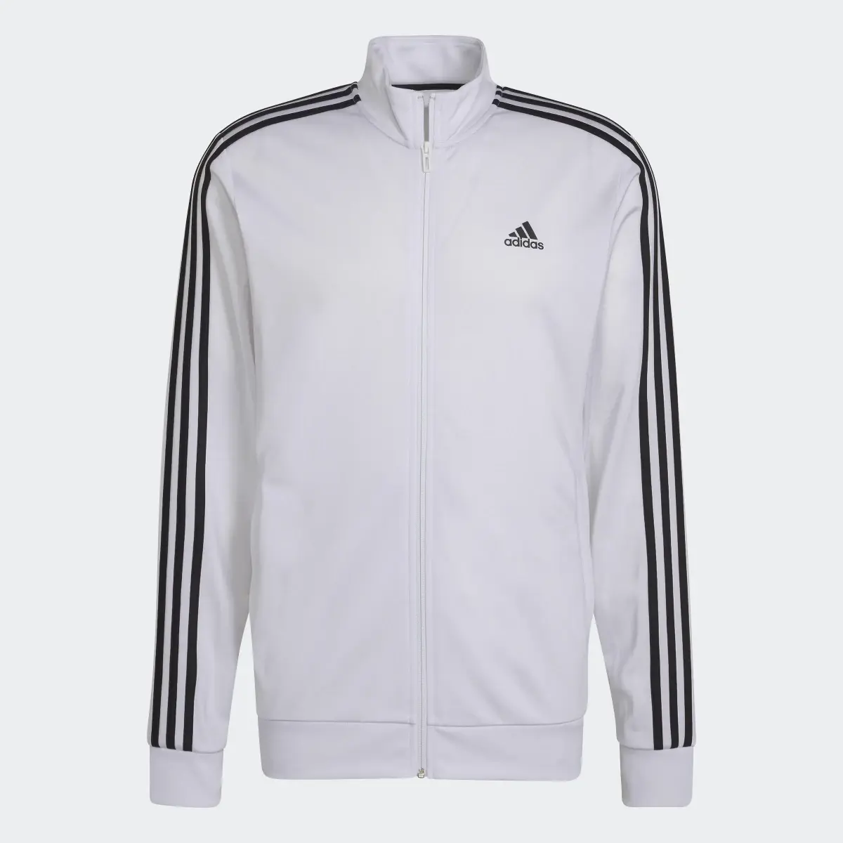 Adidas Primegreen Essentials Warm-Up 3-Stripes Track Jacket. 1