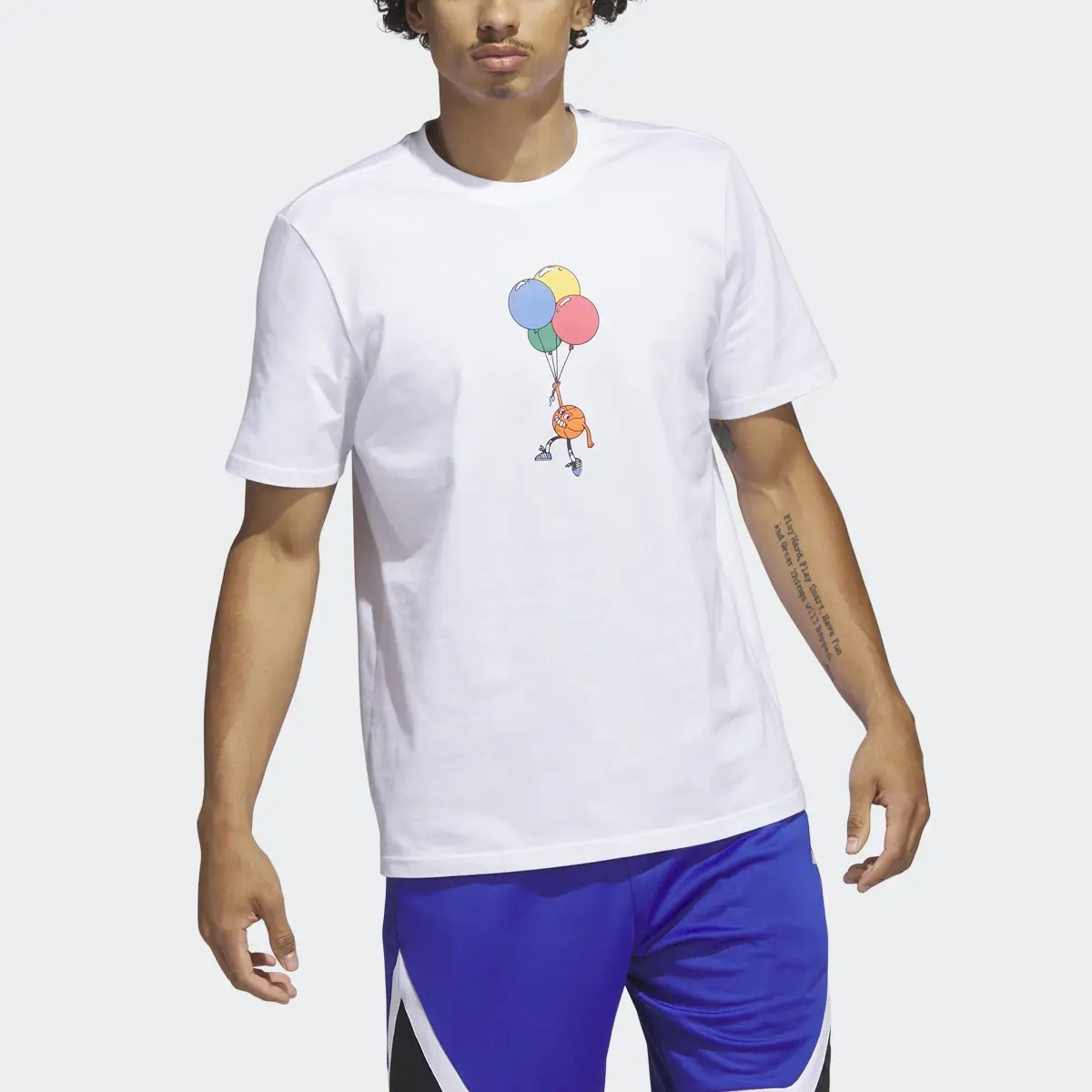 Adidas Playera Estampada Lil' Stripe Basketball. 1