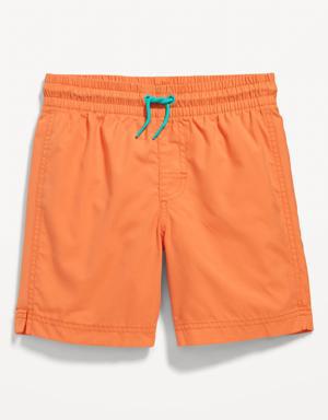 Solid Swim Trunks for Boys orange