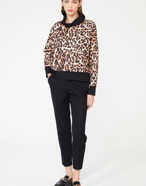 Adl Leopar Baskılı Uzun Kollu Sweatshirt. 2 Adl Leopar Baskılı Uzun Kollu Sweatshirt. 2