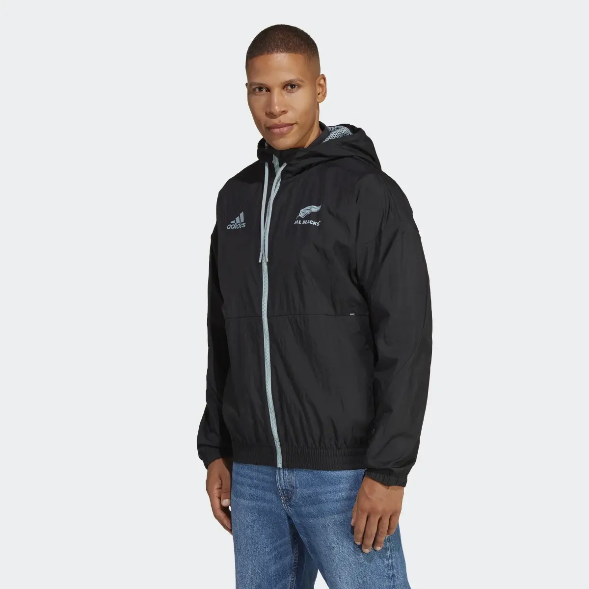 Adidas All Blacks Rugby Supporters Jacket. 2