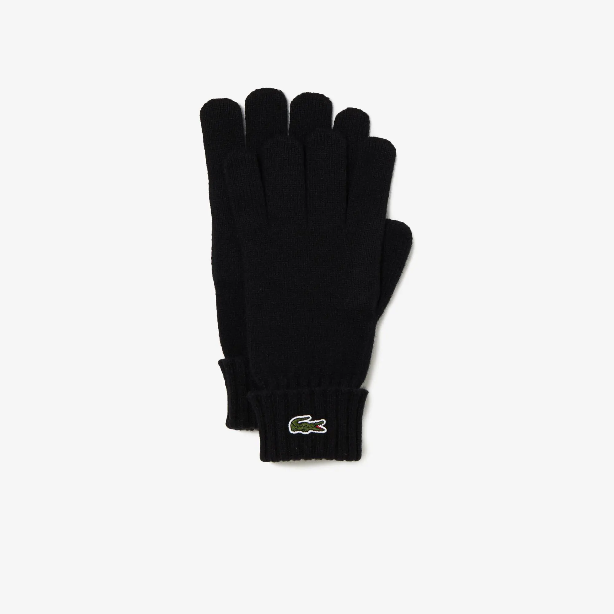 Lacoste Unisex Wool Jersey Gloves. 1