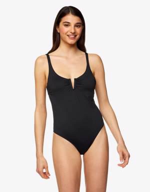 Swimsuit in ECONYL® with V detail