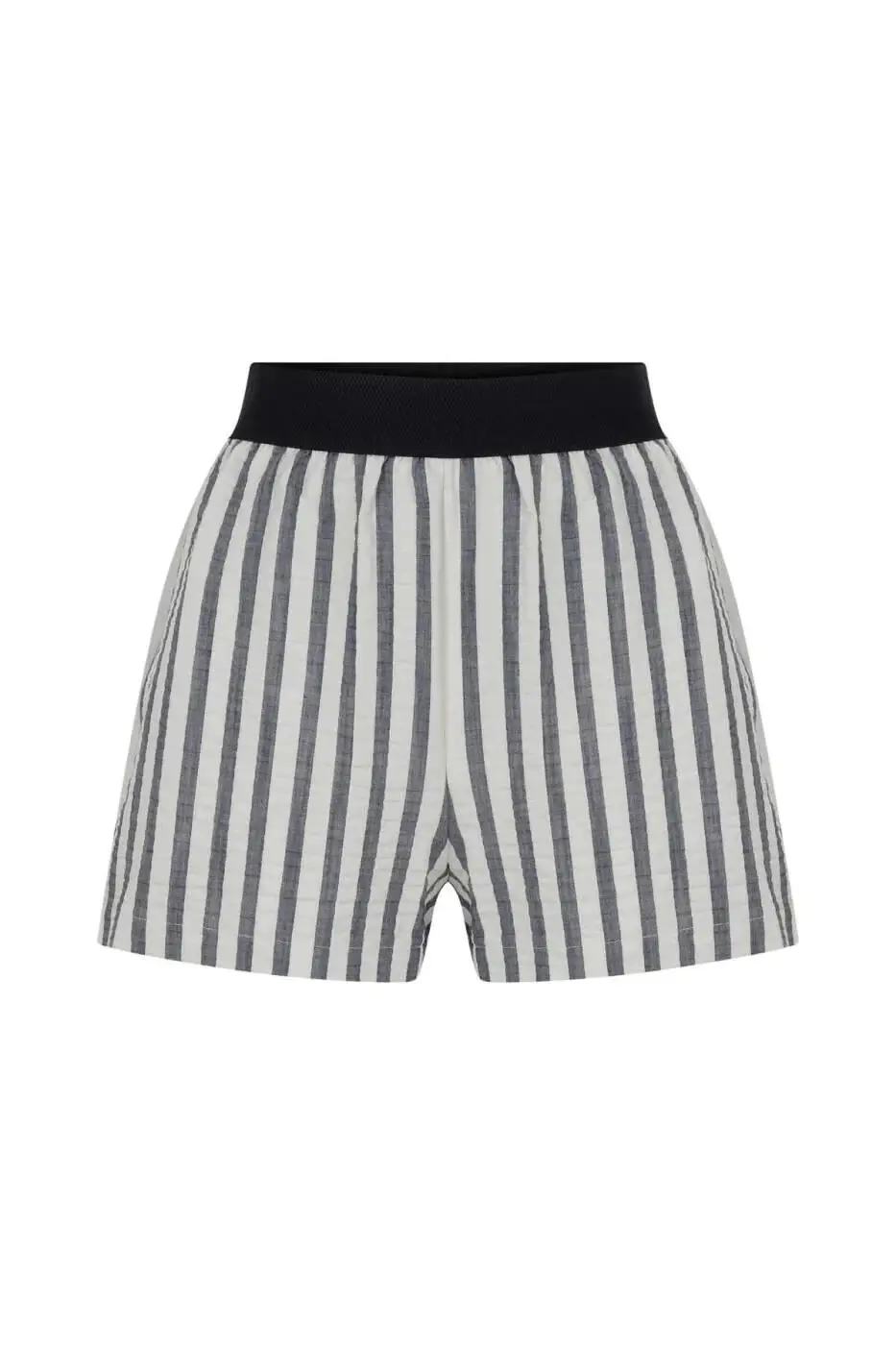Roman Women's Striped Elastic Waist Shorts Original - 2 / Original. 1
